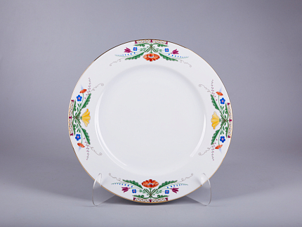 Блюдо круглое 320 мм, форма Европейская 2, рисунок Замоскворечье, арт. 80.85342.00.1