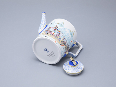 Сервиз чайный форма Гербовая рисунок Зимние забавы, 4 персоны 10 предметов арт. 81.20899.00.1