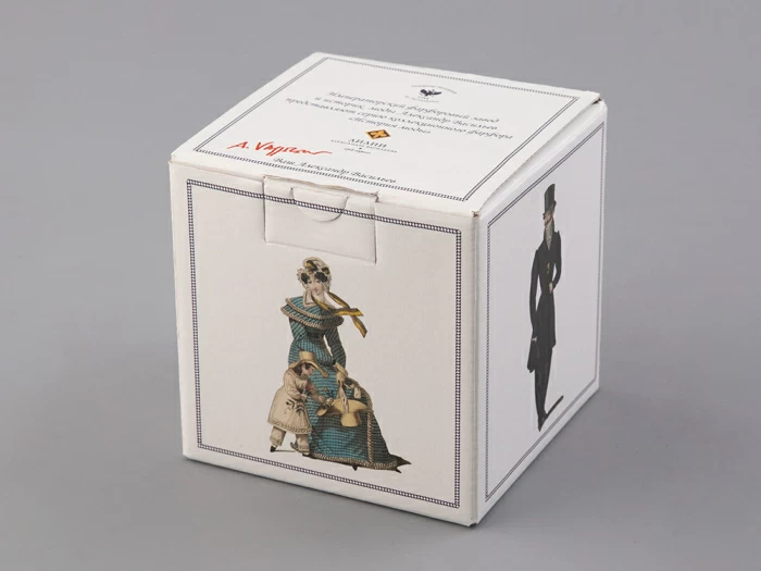 Подарочный набор сахарница форма Гербовая рисунок Modes de Paris (Мода Парижа) (терракот) арт. 81.26408.00.1, 