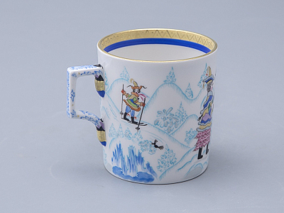 Сервиз чайный форма Гербовая рисунок Зимние забавы, 4 персоны 10 предметов арт. 81.20899.00.1