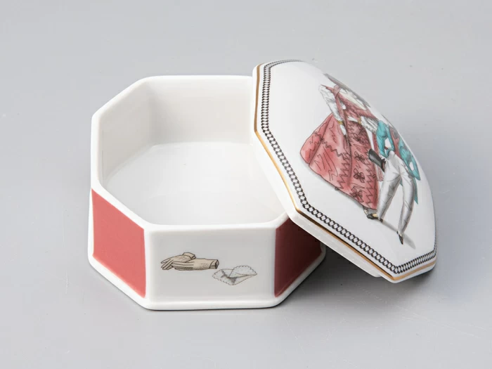 Туалетная коробочка форма Граненая, рисунок Modes de Paris, арт. 81.26464.00.1, 