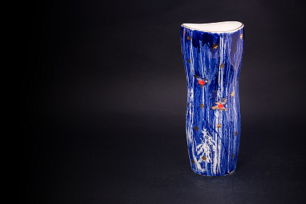 Ваза Зимний лес, форма Ева, арт 45.09082.00.1