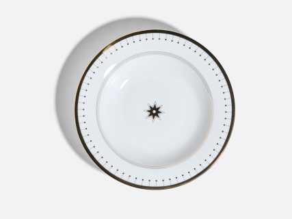 Тарелка глубокая 235 мм форма Стандартная 2 рисунок Азур золотой арт. 80.93400.00.1, 