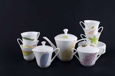 Сервиз чайный Август, на форме Сад, на 6 персон, 15 предметов, арт. 81.21621.00.1