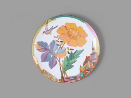 Декоративная тарелка 275 мм форма Эллипс рисунок Знойное лето арт. 80.83758.00.1, 