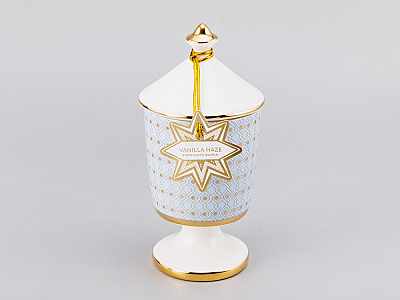 Подарочный Набор Свеча ароматическая рисунок Азур 2 аромат Ванильная дымка, арт. 81.30075.00.1