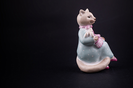 Скульптура Кошка-нянька, рисунок Колыбельная, арт 62.21783.00.1