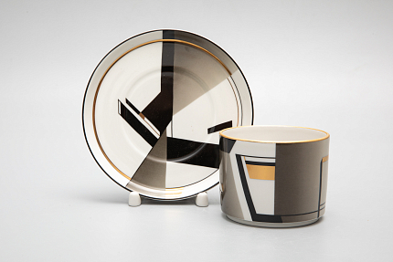 Чашка с блюдцем чайная форма Баланс рисунок Проект 1 арт. 81.28761.00.1