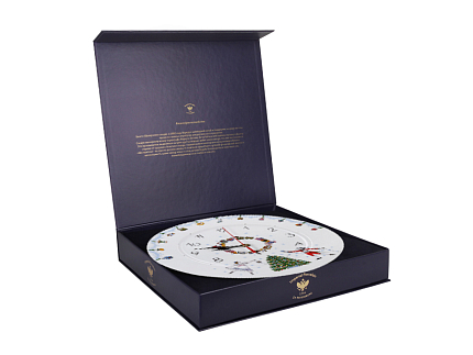 Часы декоративные 270 мм форма Европейская 2 рисунок Щелкунчик арт. 81.24783.00.1