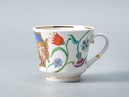 Чашка с блюдцем чайная 220 мл форма Банкетная рисунок Чудоград. Камаринская арт. 81.29158.00.1