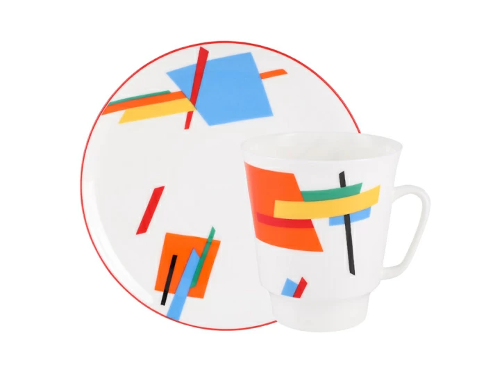 Чашка с блюдцем 165 мл форма Майская рисунок Движение 5 , арт. 81.27334.00.1, 