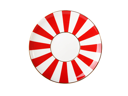 Чашка с блюдцем кофейная 180 мл.,  форма Ландыш, рисунок Да и нет (красный) арт. 81.15701.00.1