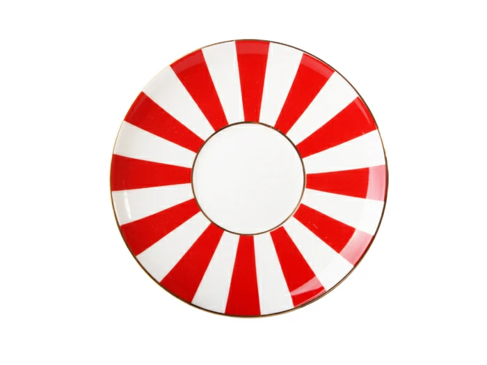 Чашка с блюдцем кофейная 180 мл.,  форма Ландыш, рисунок Да и нет (красный) арт. 81.15701.00.1, 