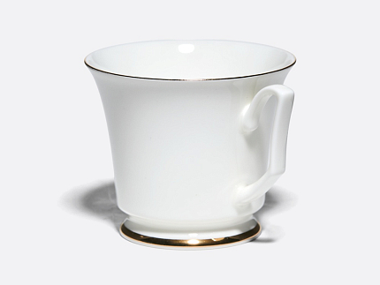 Чашка с блюдцем чайная 210 мл форма Юлия рисунок Золотая лента арт. 81.23998.00.1