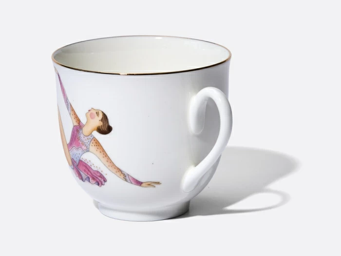 Чашка с блюдцем кофейная 180 мл., форма Ландыш, рисунок Мяч арт. 81.31097.00.1, 