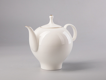 Чайник заварочный форма Яблочко рисунок Золотой кант 660 мл арт. 80.04410.00.1