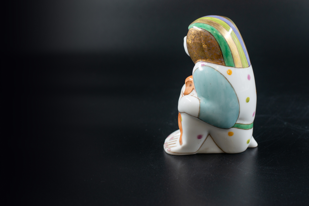 Скульптура Павиан с детенышем, рисунок Вместе с мамой, арт 62.09272.00.1, 