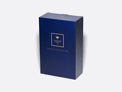 Набор (2 бокала для шампанского) 200 мл, Кобальтовая сетка арт. 14.11449.07