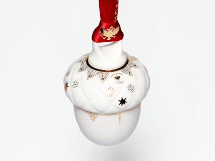 Елочная игрушка в подарочной упаковке, форма Желудь, рисунок Позолоченный, арт. 81.33932.00.1, 