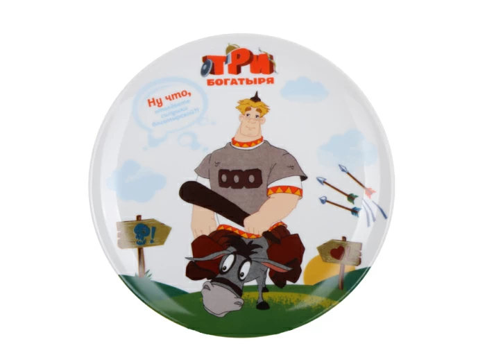 Подарочный набор декоративный 200 мм форма Эллипс рисунок Три богатыря Алеша Попович арт. 81.25185.00.1, 