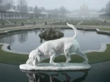 Скульптура Бигль, Белый бисквит, арт. 82.49496.00.1, 