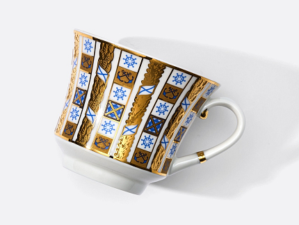 Чашка с блюдцем чайная форма Банкетная рисунок Кронштадт, арт. 81.32241.00.1