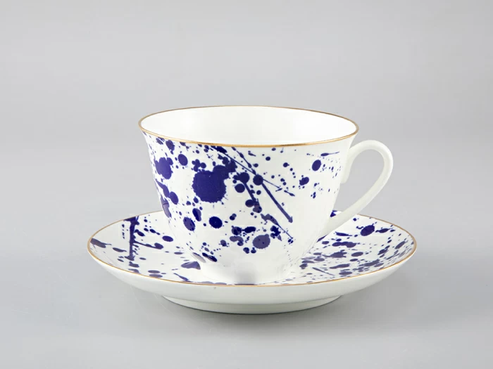 Чашка с блюдцем чайная форма Весенняя рисунок Splash арт. 81.29650.00.1, 