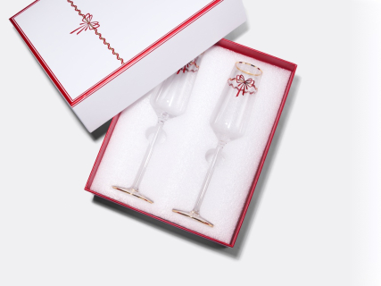 Набор из 2-х бокалов для шампанского 250 мл, в подарочной упаковке, рисунок Календа арт 14.11462.07, 