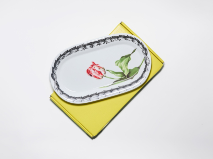 Блюдо овальное 295 мм, в подарочной упаковке, форма Юлиана, рисунок Волшебный сад XIV, арт. 81.34198.00.1, 