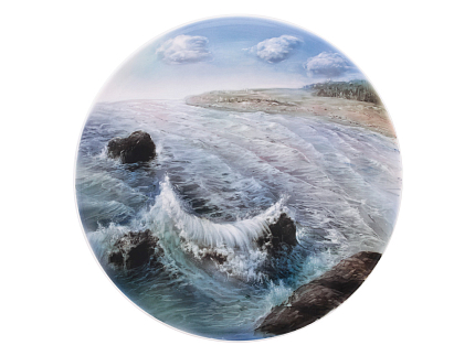 Блюдо декоративное 450 мм форма Круглая рисунок Море арт. 80.88954.00.1