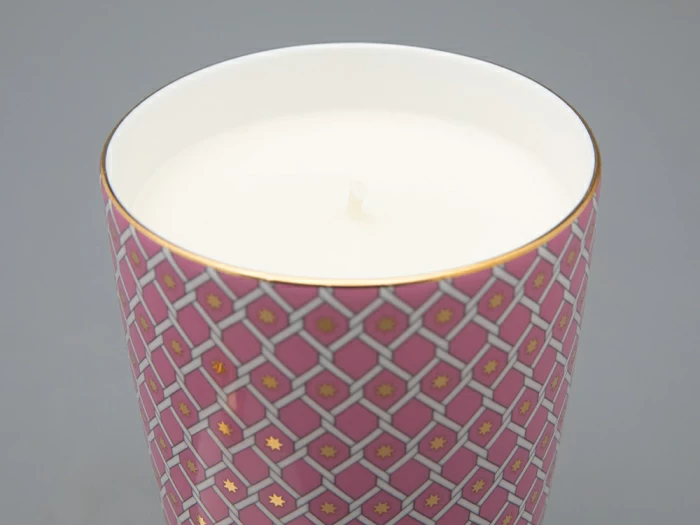 Подарочный набор Свеча ароматическая Идиллия Астра 2 аромат Вишневый сад, арт 81.33302.00.1, 