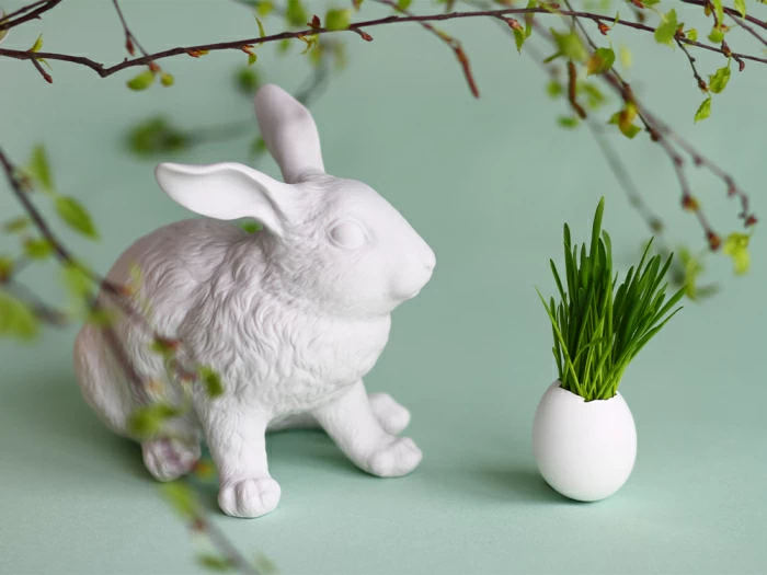 Скульптура Кролик домашний Лапушка арт. 82.43282.00.1, 