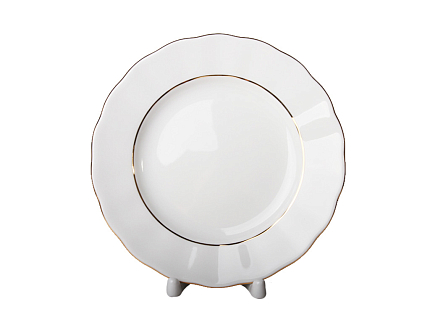 Тарелка мелкая 180 мм Тюльпан Белоснежка  арт.  80.06241.00.1