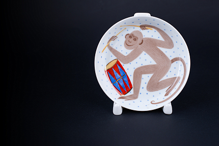 Тарелка декоративная Снежный джаз, на форме Европейская, арт 60.09098.00.1