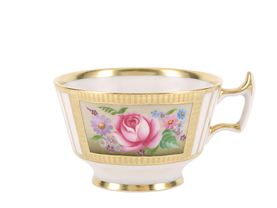 Чашка с блюдцем чайная 240 мл форма Александрия рисунок Воспоминание  арт. 81.17422.00.1