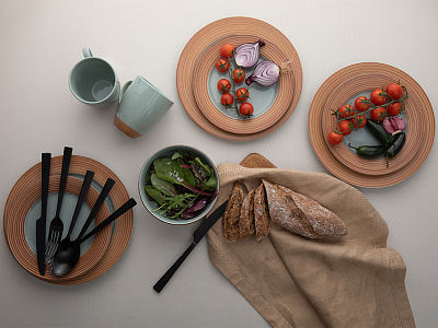 Набор Душевная кухня рисунок Песчаный пляж арт. 42.00029.00.1