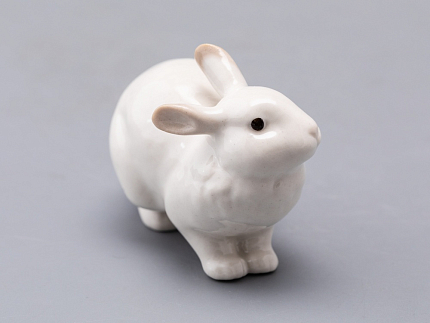 Скульптура Кролик ушастик белый арт. 82.68839.00.1