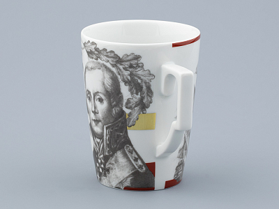 Бокал с блюдцем в подарочной упаковке, форма Гранд, рисунок Полководцы России Федор Ушаков, арт. 81.32433.00.1