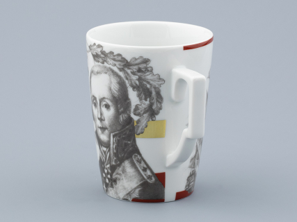 Бокал с блюдцем в подарочной упаковке, форма Гранд, рисунок Полководцы России Федор Ушаков, арт. 81.32433.00.1, 