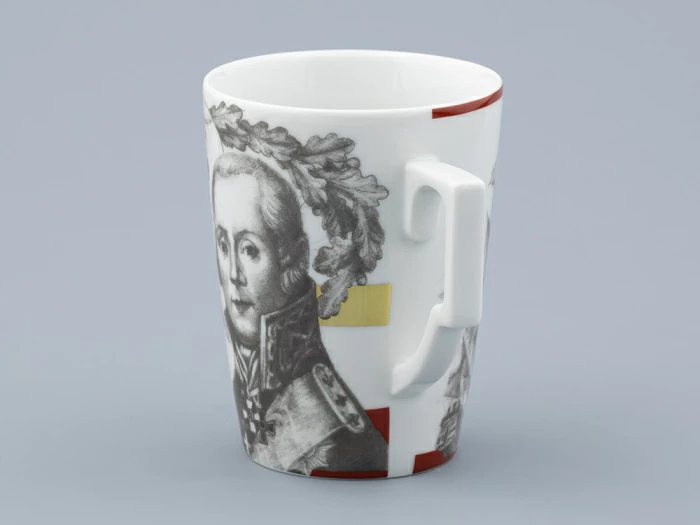 Бокал с блюдцем в подарочной упаковке, форма Гранд, рисунок Полководцы России Федор Ушаков, арт. 81.32433.00.1, 