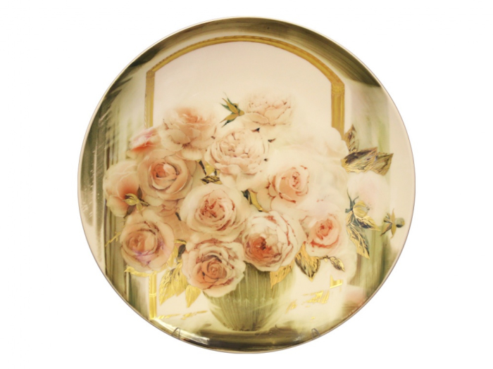 Блюдо декоративное 450 форма Круглая рисунок Розы арт. 80.52511.00.1, 