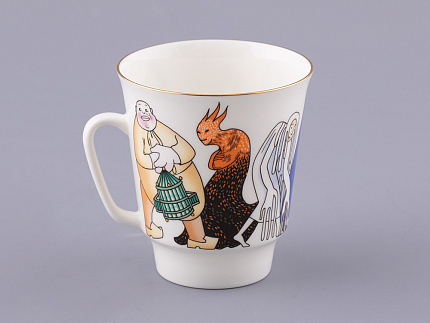 Трехпредметный комплект 165 мл форма Майская рисунок Синяя птица, арт. 81.32260.00.1