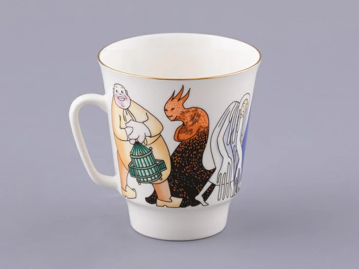 Трехпредметный комплект 165 мл форма Майская рисунок Синяя птица, арт. 81.32260.00.1, 