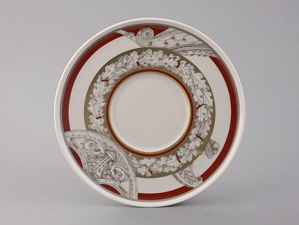 Бокал с блюдцем в подарочной упаковке, форма Гранд, рисунок Маршалы Победы Георгий Жуков, арт. 81.33243.00.1