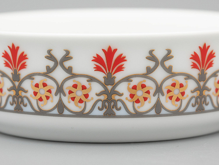 Туалетная коробочка в подарочной упаковке, форма Круглая, рисунок Мак восточный, арт 81.33191.00.1