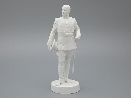 Скульптура Маршал Конев И.С., в подарочной упаковке, Белый бисквит, арт. 81.33454.00.1