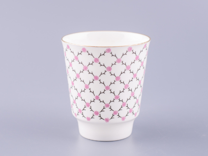 Чашка с блюдцем кофейная 165 мл.,  форма форма Майская,рисунок Розовая сетка арт. 81.13631.00.1, 