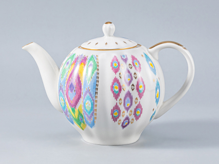 Сервиз чайный форма Тюльпан рисунок Перо павлина, 6 персон 14 предметов, арт. 81.27962.00.1, 