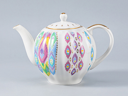 Сервиз чайный форма Тюльпан рисунок Перо павлина, 6 персон 14 предметов, арт. 81.27962.00.1