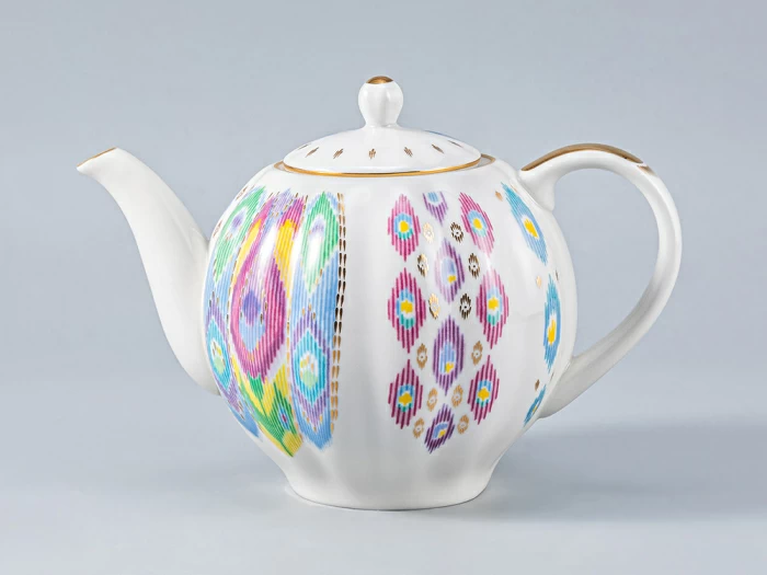 Сервиз чайный форма Тюльпан рисунок Перо павлина, 6 персон 14 предметов, арт. 81.27962.00.1, 